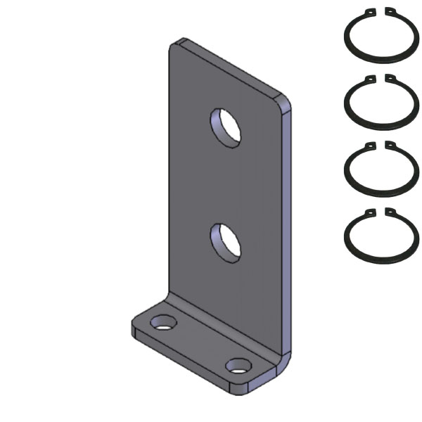 Halter 2-fach - Senkrecht