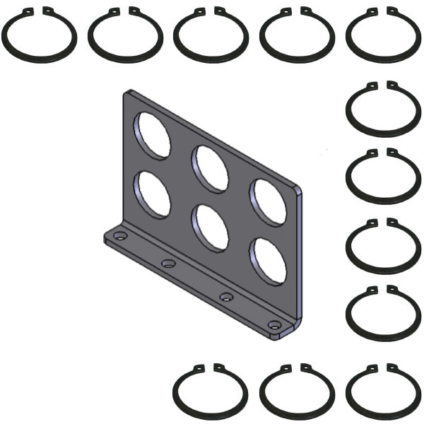 Abreißhalter 6-fach