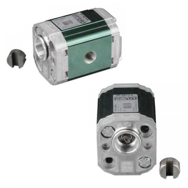 Einpass Ø32 BH - Welle gefräst 5mm - zurückgesetzt - Ölanschlüsse Innengewinde