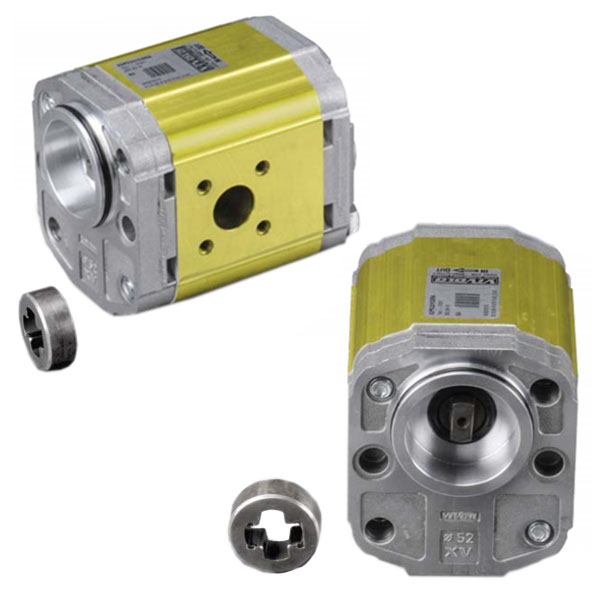 Einpass Ø52 BH - Welle gefräßt 8mm - zurückgesetzt - Ölanschlüsse BOSCH Flansch