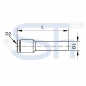 Preview: Gerader Reduzierstecknippel 8mm - 6mm - Kunststoff