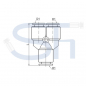 Preview: Y-Steckverbinder 12mm - Kunststoff