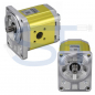 Preview: Hydraulikpumpe ViVoil - BG2 - 6,0ccm - Ø 80mm - Welle Verzahnt 17x14 - 9 Zähne DIN 5482 - Ölanschlüsse BOSCH Flansch - linksdrehend