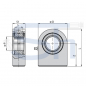 Preview: Gelenkkopf 40mm - Bodenseitig - Anschweißauge für Hydraulikzylinder