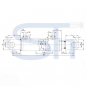 Preview: Hydraulikzylinder mit Festauge 70/40/400 Hub - doppeltwirkend