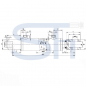 Preview: Hydraulikzylinder mit Gabelkopf 32/20/100 Hub - doppeltwirkend
