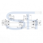 Preview: Hydraulikzylinder mit Querbuchse 32/20/800 Hub - doppeltwirkend