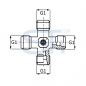 Preview: Kreuzverschraubung R 1/2"