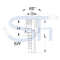 Preview: Pressarmatur DN08 - R 1/4" - AG - DKR