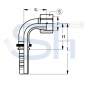 Preview: Pressarmatur DN19 - 1 7/16" - IG 90° - ORFS - 4SH
