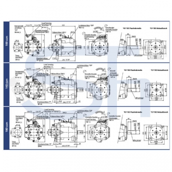 Axialkolben Verstellpumpe 37,1ccm - rechtsdrehend - mit Load Sensing Regler