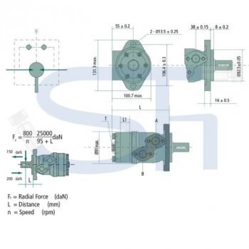 Ölmotor BMP 80ccm - 25mm Welle - zylindrisch