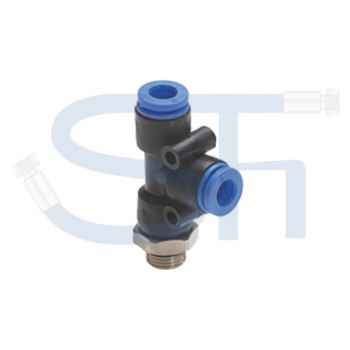 L-Steckverbinder 4mm - R 1/8" - Kunststoff
