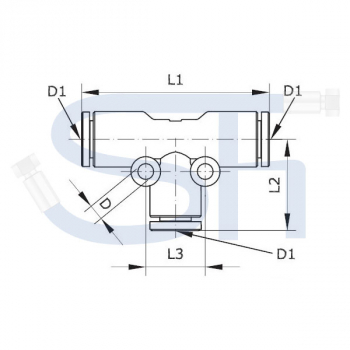 T-Steckverbinder 4mm - Kunststoff