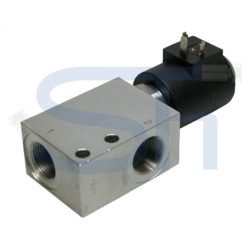 2/2-Wege Elektromagnetventil 150L R 3/4" - 12 V DC - stromlos offen - beidseitig gesperrt