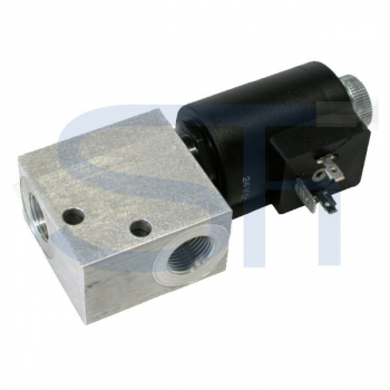2/2-Wege Elektromagnetventil 25L R 3/8" - 12 V DC - stromlos offen