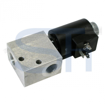 2/2-Wege Elektromagnetventil 60L R 1/2" - 12 V DC - stromlos offen - beidseitig gesperrt