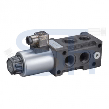 6/2-Wege Elektromagnetventil 80L R 1/2" - 12 V DC - mit Lecköl