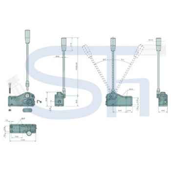 Einfachschalthebel 50 l/min für Handhebelventile