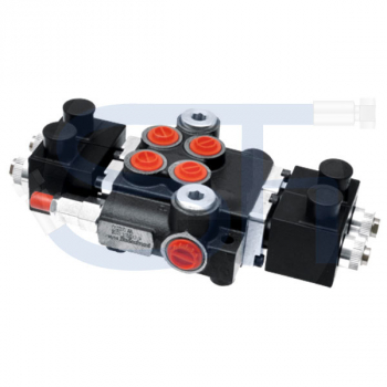 Elektrisches Steuerventil 80 l/min - 2 Sektionen - Doppeltwirkend - 12 V DC
