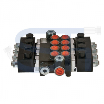 Elektrisches Steuerventil 80 l/min - 4 Sektionen - Doppeltwirkend - 12 V DC