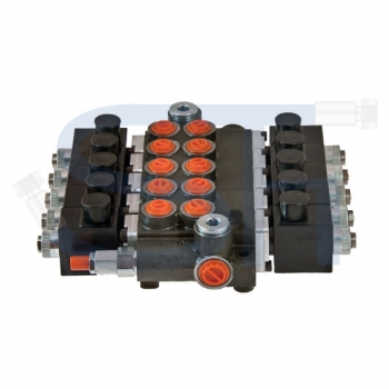 Elektrisches Steuerventil 80 l/min - 5 Sektionen - Doppeltwirkend - 12 V DC