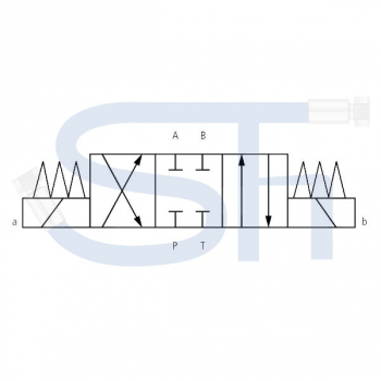 4/3-Wegeventil CETOP 05 - 120 l/min - NG10 - 24 V DC - Schaltstellung E