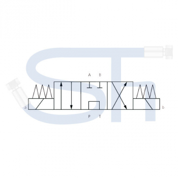 4/3-Wegeventil CETOP 05 - 120 l/min - NG10 - 230 V DC - Schaltstellung G