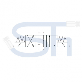 4/3-Wegeventil CETOP 05 - 120 l/min - NG10 - 12 V DC - Schaltstellung J