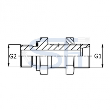Gerade Einschraubschottverschraubung 08L - R 1/4"