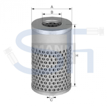 Ölfilter M&H - H 617 N - MANN-FILTER