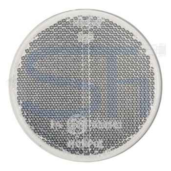 Reflektor Weiß - Rund - Ø 75mm - mit Klebeband