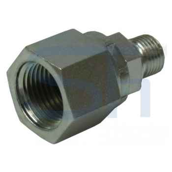 Gerade Manometerverschraubung R 1/4" - R 1/8" - vormontiert