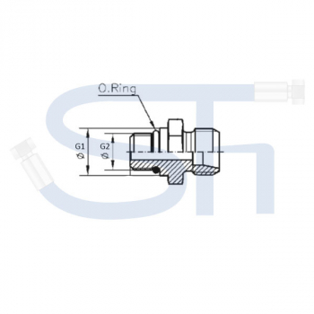 Gerade Einschraubverschraubung 06L - JIC 7/16"