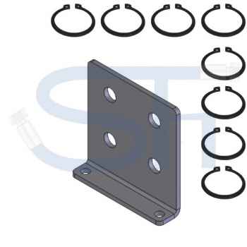 Abreißhalter / Halter 4-fach für Steckkupplung BG3 Muffe Schott 10L / Halter für Muffe