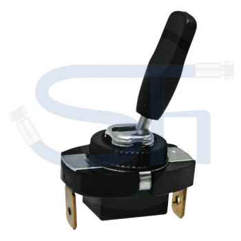 HELLA Kippschalter - Ein/Aus-Schalter - 5 A bis 12 V DC - 2 Schraubanschlüsse - Schalthebel schwarz - 2 Schaltstellungen - Kippbetätigung rastend