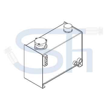 Hydrauliköltank 40 Liter - Hoch