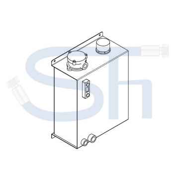 Hydrauliköltank 40 Liter - Schmal
