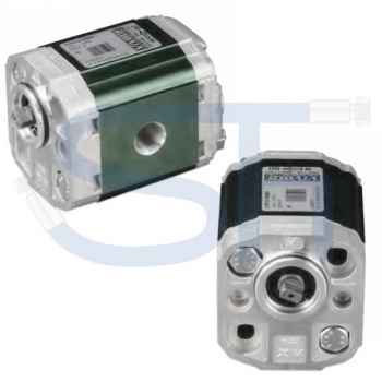 Hydraulikpumpe ViVoil - BG1 - 0,91ccm - Ø 32mm BH - Welle gefräst 5mm - hervorstehend - Ölanschlüsse Innengewinde - rechtsdrehend
