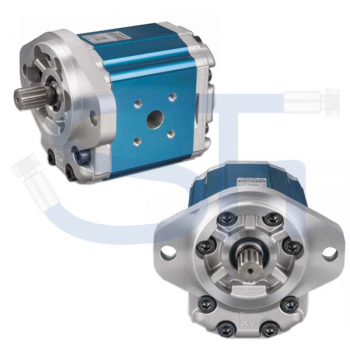 Hydraulikpumpe ViVoil - BG3 - 21,10ccm - Ø 101,6mm - Welle Verzahnt 16/32 DP - 13 Zähne SAE J498 - Ölanschlüsse BOSCH Flansch - rechtsdrehend