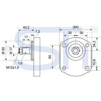 IHC Case - Hydraulikdoppelpumpe 11ccm + 8ccm - BG2 - Konus 1:5 - linksdrehend - 0510565394 - 523-1246 alternativ 11+8 DBV+MT