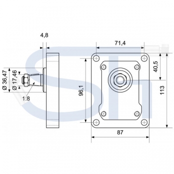IHC Case - Hydraulikpumpe 16ccm - BG2 - Konus 1:8 - linksdrehend - 242238A2 - McCormick