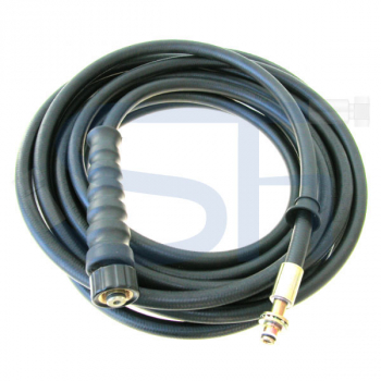 Hochdruckreinigerschlauch 1-lagig DN08 - 10 Meter - Drehstecknippel 11mm / Überwurfmutter M 22x1,5 - für Kärcher