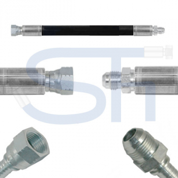 Hydraulikschlauch 2SC DN19 - JIC 1 1/16" - IG-AG