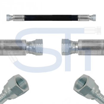 Hydraulikschlauch 2SC DN19 - JIC 1 1/16" - IG-IG