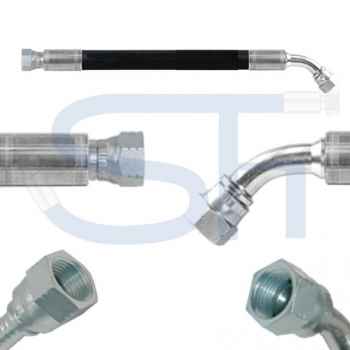 Hydraulikschlauch 2SC DN19 - JIC 1 1/16" - IG-IG 45°