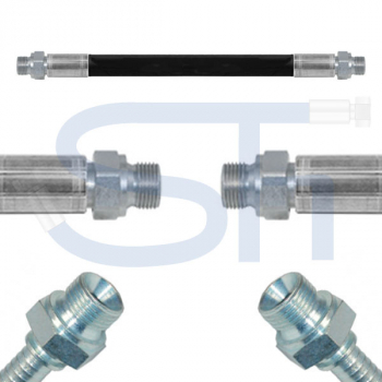 Hydraulikschlauch 2SC DN16 - BSP 5/8" - AG-AG