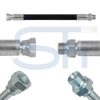 Hydraulikschlauch 2SC DN16 - BSP 5/8" - IG-AG