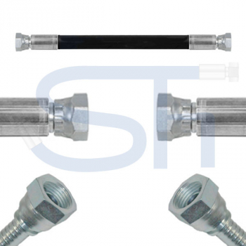 Hydraulikschlauch 2SC DN16 - BSP 5/8" - IG-IG