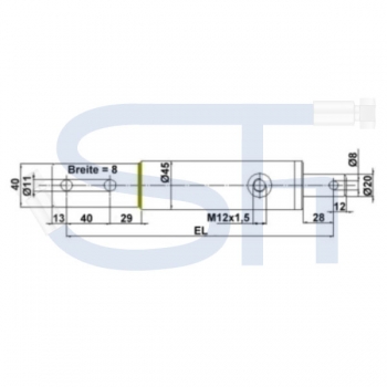 Pick up Zugzylinder 200 Hub